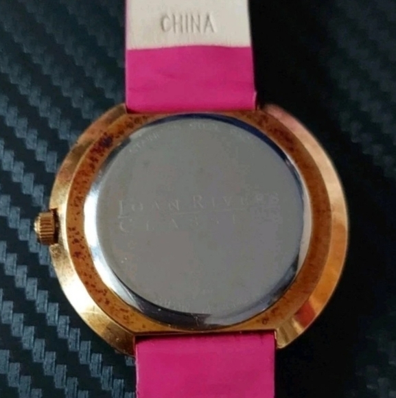Joan Rivers Classics Collection Watch Dark Pink Need Battery 377 Japan Movement main image 15